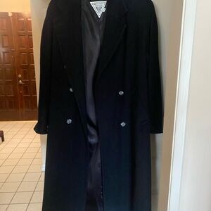 Marvin Richards Men's Elegant Black Trench Coat